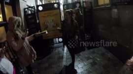 Amber Davies, Louise Redknapp and Bonnie Langford Depart 9 To 5 The Musical