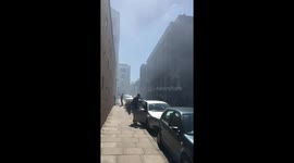 Fire breaks out in building in Farringdon