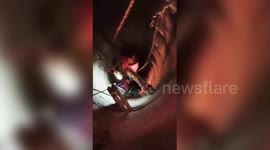 Grandmother and baby girl rescued from deep well in southern India