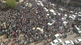 Sudanese people attack army car post Ibn Ouf takes over