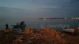 Night Boat Riding At Qaroun Lake Egypt Wonder