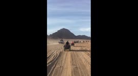 Driver Performs Extra Ordinay Moves IN  Sharm Desert Safari Racing