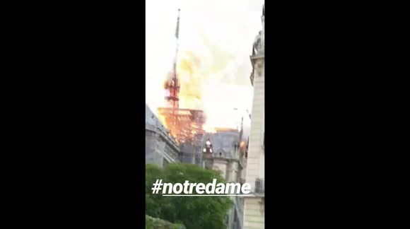 Paris Notre Dame Burning