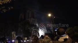 Cathedral Notre Dame still burning 4 hours after fire starts