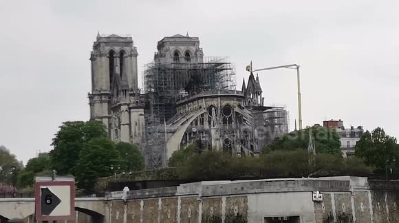 Remains of Notre Dame after fire decimates iconic cathedral