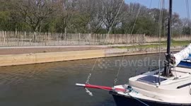 Horsey Mere is one of the Norfolk Broads in the east of England;