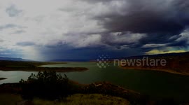 Time Lapse video of thunderstorm over Abiquiu Lake in New Mexico