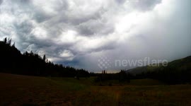 Time Lapse video of Thunderstorms near Chama New Mexico