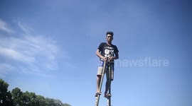 Wacky tribal sports day among mountain people in the Philippines