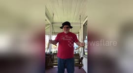 Nunchuck maniac has close call while doing double