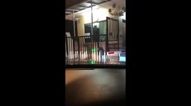 Security guard on duty at the main GATE is a sleep