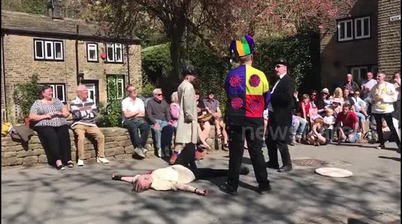 Residents attend traditional Easter 'Pace Egg' play in North England