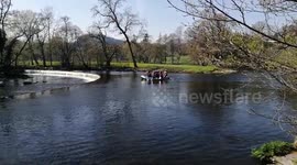 Drama Horseshoe Falls Llangollen
