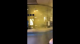 Yellow vests let off smoke bombs at Islington police station