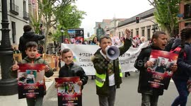 Activists of the Irakh RIF demand the freedom of their political prisoners