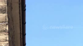 Aircraft appear very close over Manchester
