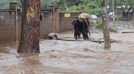 Man rescued after being swept away by flash floods in Kenyan capital