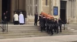 Murdered journalist Lyra McKee's coffin carried into Belfast’s St Anne’s Cathedral