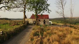 Drone View of Famous Poltergeist House