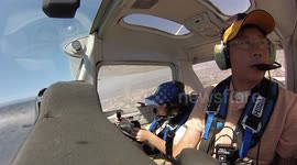 Distracted five-year-old flies plane with co-pilot dad over California