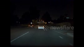 Driver throws lit cigarette out his window