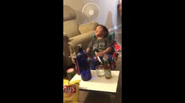 Toddler Nods Off... Looks Like 'Drunk Uncle'