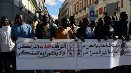 International Khassida day on the streets of Madrid, Spain