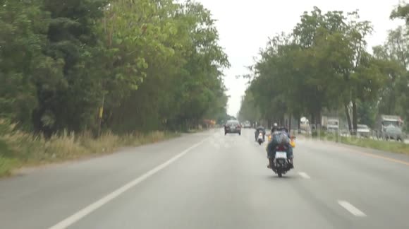 Extremely dangerous bike riding by speed demon Thai teenagers