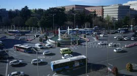 Cibeles Fountain seen from above.