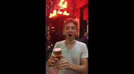 Brawl takes spotlight away from ginger chugging a beer