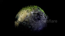 Orbit arround a micro planet covered in moss and micro fauna