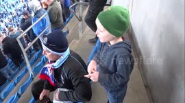 Meet Britain's most dedicated football mascot - an eight-year-old who has represented 38 CLUBS