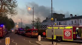 Major fire engulfs a luxury spa in Richmond, south west London