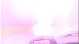 Huge lightning strike