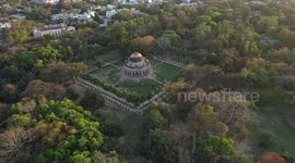 Lodhi tomb aerial view