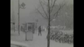 snowstorm in Oxford UK december 19 2010