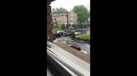 flipped over vehicle