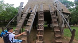 Unique house made of bamboo, wood and leaves: Role of the communal house