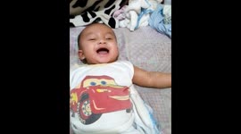 Baby cute laugh