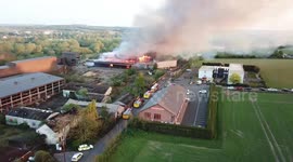 Horrific moment fire struck through Grade II-listed building