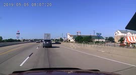 Wife almost got hit by flying tire while driving