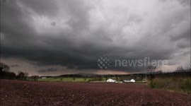Time-lapse of a developing thunderstorm near Maghera, Northern Ireland