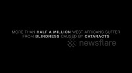 Moment a mother saw her twin babies for the first time after she went BLIND during her pregnancy.