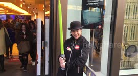 Lego Lightsaber Outside The Lego Store In London