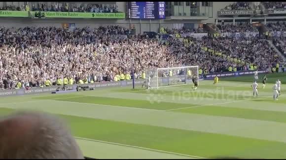 Manchester City Fans Celebrate a goal to win the Premier League
