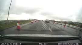 On roundabout the wrong way