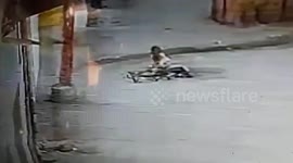 Tragic footage shows boy falling into open manhole, dies