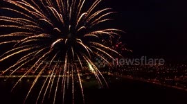 Drone Captures NW200 Fireworks Display