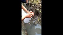 What's that coming out of the hole? It's... a slimy pair of undies