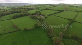 Buzzard misses Drone during property video capture.